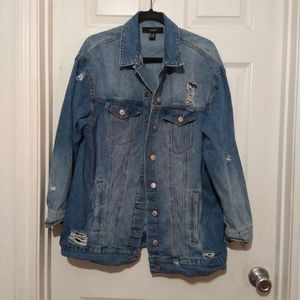 Forever 21 Long Jean Jacket